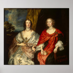 Van Dyck - portret van twee dames Poster