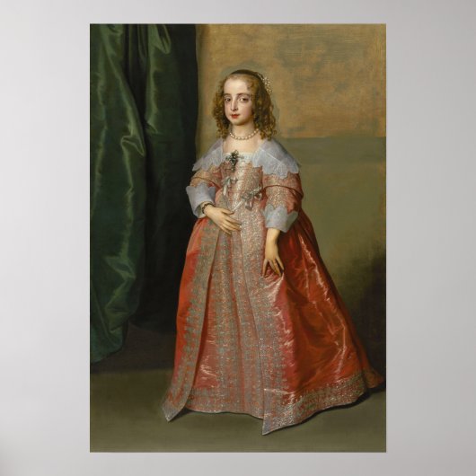 Van Dyck - prinses Mary dochter van koning Charles Poster (Voorkant)