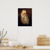 Van Dyck - Studiehoofd van het oude Man met witte Poster (Keuken)