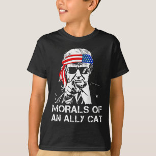 Van een bondgenoot Cat Funny Trump 2024 Trump Pres T-shirt
