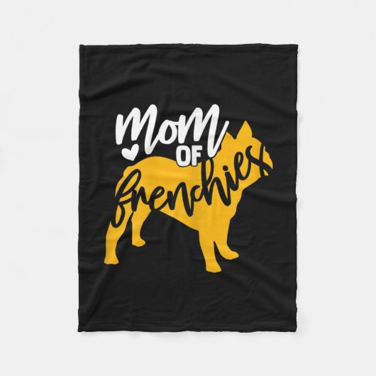 van een Franse buldog 1 Fleece Deken (Voorkant)