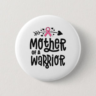 Van een krijger familie borstkanker roze lint ronde button 5,7 cm