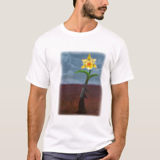 van een pistool naar een bloem t-shirt