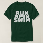 van een ronddraaien triatleet t-shirt (Design voorkant)