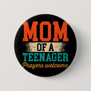 Van een tiener gebeden welkom vrouwen Christelijke Ronde Button 5,7 Cm