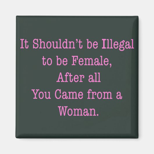 Van een vrouw magneet (Voorkant)