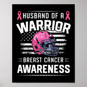 Van een Warrior Breast Cancer Awareness Football Poster