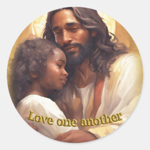 Van elkaar houden ronde sticker