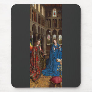 Van Eyck’s Annunciatie Premium Kathedraal Licht Muismat