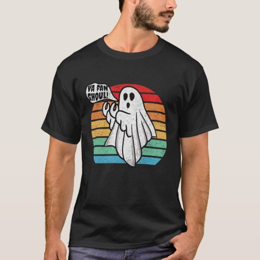 Van Fan Ghoul Italiaans Grappig Halloween spookkos T-shirt (Voorkant)