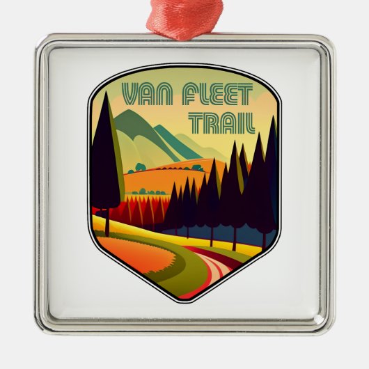 Van Fleet Trail Florida Kleuren Metalen Ornament (Voorkant)