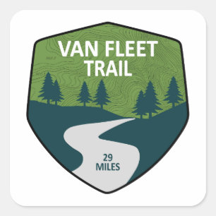 Van Fleet Trail Florida Vierkante Sticker