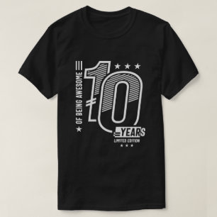 van Geweldige zijn 10 jaar - 10e verjaardag T-shirt