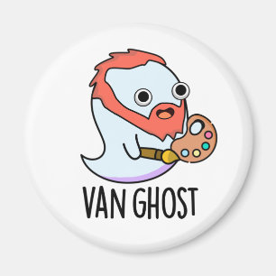 Van Ghost Funny Artist Ghost Pun Magneet