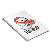 Van Ghost Grappige Kunstenaar Ghost Pun  Notitieboek (Rechterzijde)
