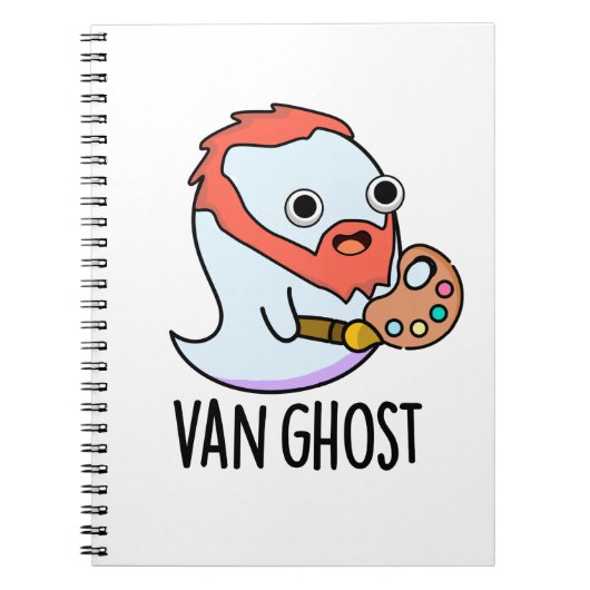 Van Ghost Grappige Kunstenaar Ghost Pun  Notitieboek (Voorkant)