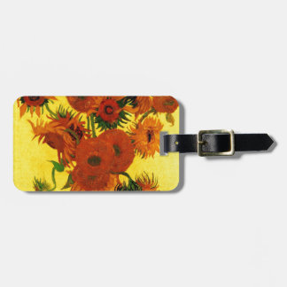 Van Gogh 15 Zonnebloemen Bagagelabel