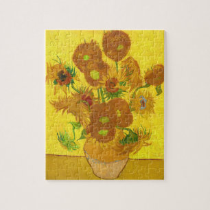 Van Gogh 15 zonnebloemen in een vasje Legpuzzel