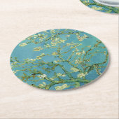 Van Gogh | Almond Blossom | 1890 Ronde Kartonnen Onderzetter (Gebogen)
