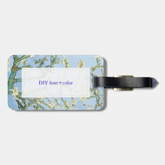 Van Gogh Almond Blossom Bagagelabel (Achterkant horizontaal)