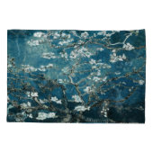 Van Gogh Almond Blossom Dark Blauwgroen Kussensloop (Achterkant)