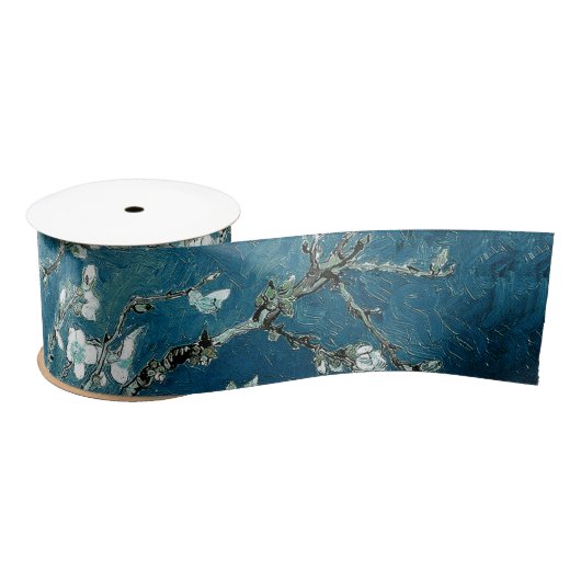 Van Gogh Almond Blossom Dark Blauwgroen Lint (Spoel)