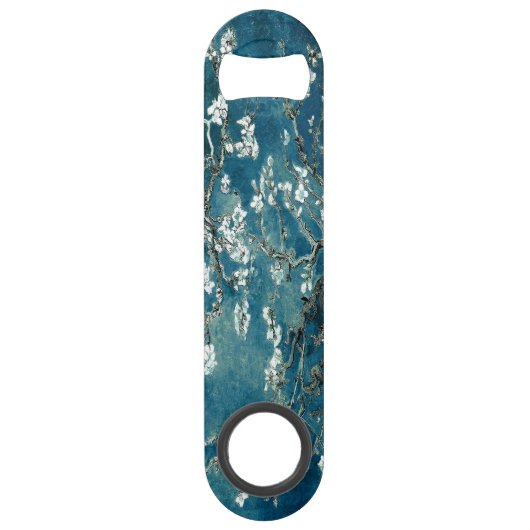 Van Gogh Almond Blossom Dark Blauwgroen Speed Flessenopener (Voorkant)