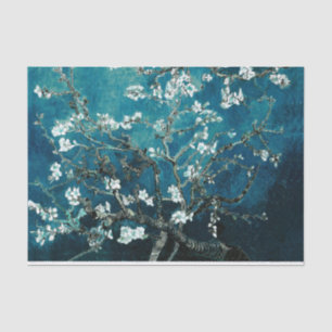 Van Gogh Almond Blossom Dark Blauwgroen Tissuepapier