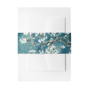 Van Gogh Almond Blossom Dark Blauwgroen Uitnodigingen Wikkel