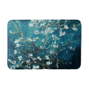 Van Gogh Almond Blossom : Donker Blauwgroen Badmat