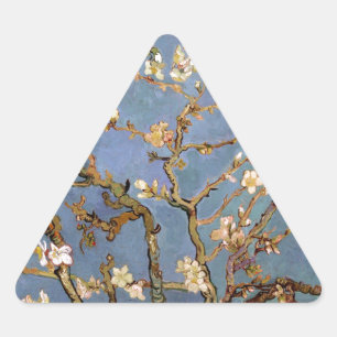 Van Gogh Almond Blossom Driehoek Sticker