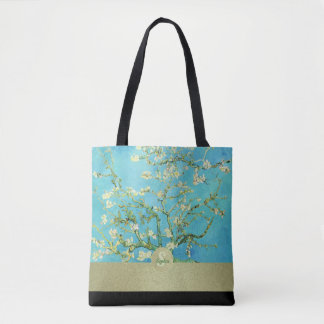 Van Gogh Almond Blossom Gold Black Draagtas