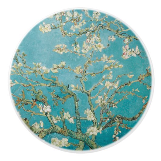 Van Gogh Almond Blossom Keramische Knop (Voorkant)