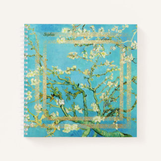 Van Gogh Almond Blossom met Gold Dust Notitieboek