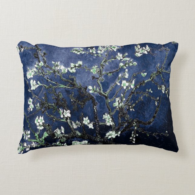 Van Gogh Almond Blossom Midnight Blue Accent Kussen (Voorkant)