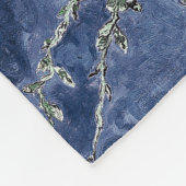 Van Gogh Almond Blossom Midnight Blue Fleece Deken (Hoek)