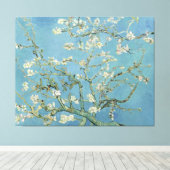 Van Gogh Almond Blossom Painting Canvas Afdruk (Insitu (Houten vloer))
