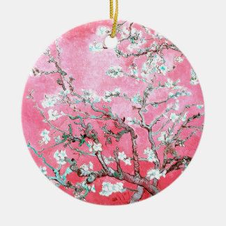 Van Gogh Almond Blossom Pink Blue Keramisch Ornament