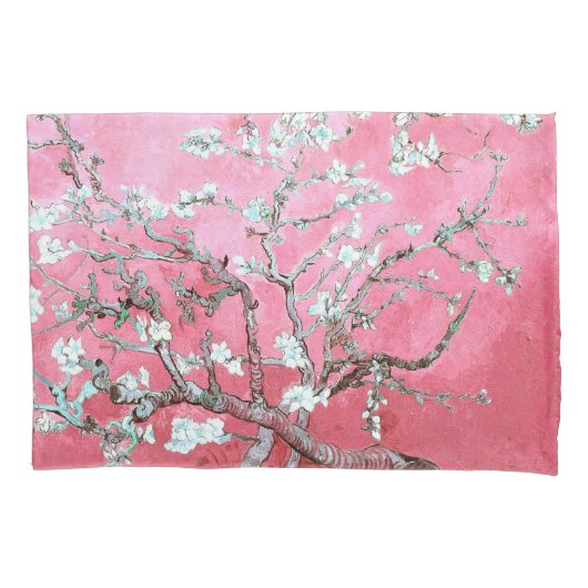 Van Gogh Almond Blossom Pink Blue Kussensloop (Voorkant)