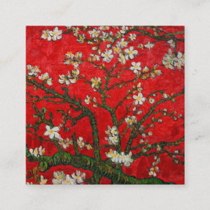 Van Gogh Almond Blossom Red Informatiekaartje