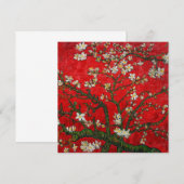 Van Gogh Almond Blossom Red Kaart (Voorkant / Achterkant)