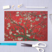 Van Gogh Almond Blossom Red Tissuepapier (Craft)