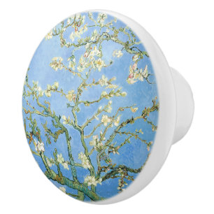 Van Gogh Almond Blossom, Sky Blue Keramische Knop