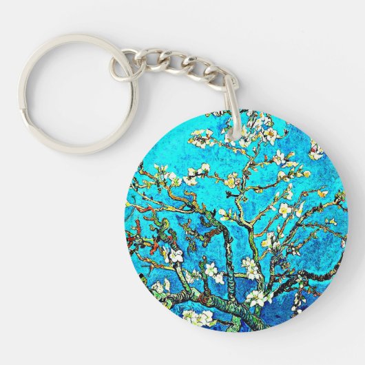 Van Gogh - Almond Blossom Sleutelhanger (Voorkant)