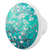 Van Gogh Almond Blossom Turquoise Keramische Knop (Rechts)