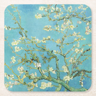 Van Gogh Almond Blossom Vierkante Kartonnen Onderzetter