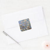 Van Gogh Almond Blossom Vierkante Sticker (Envelop)