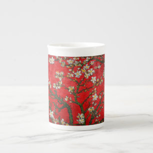 Van Gogh Almond Blossoms Red Porselein Kop