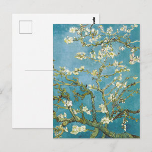 Van Gogh Amandelbloesem - Klassiek Blauwe Kunst Briefkaart