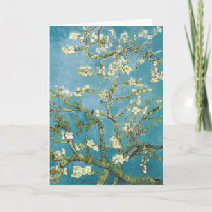 Van Gogh Amandelbloesem - Klassiek Blauwe Kunst Kaart